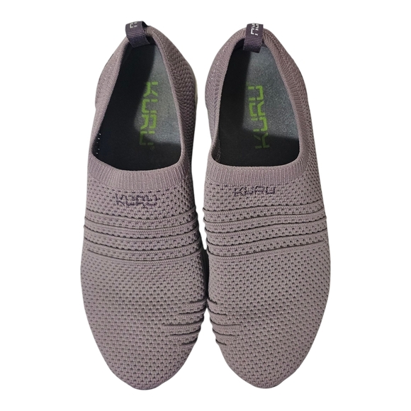 KURU Stride Sneakers Purple Textured Breathable Knit Mesh Slip On Size 11 - Picture 3 of 10
